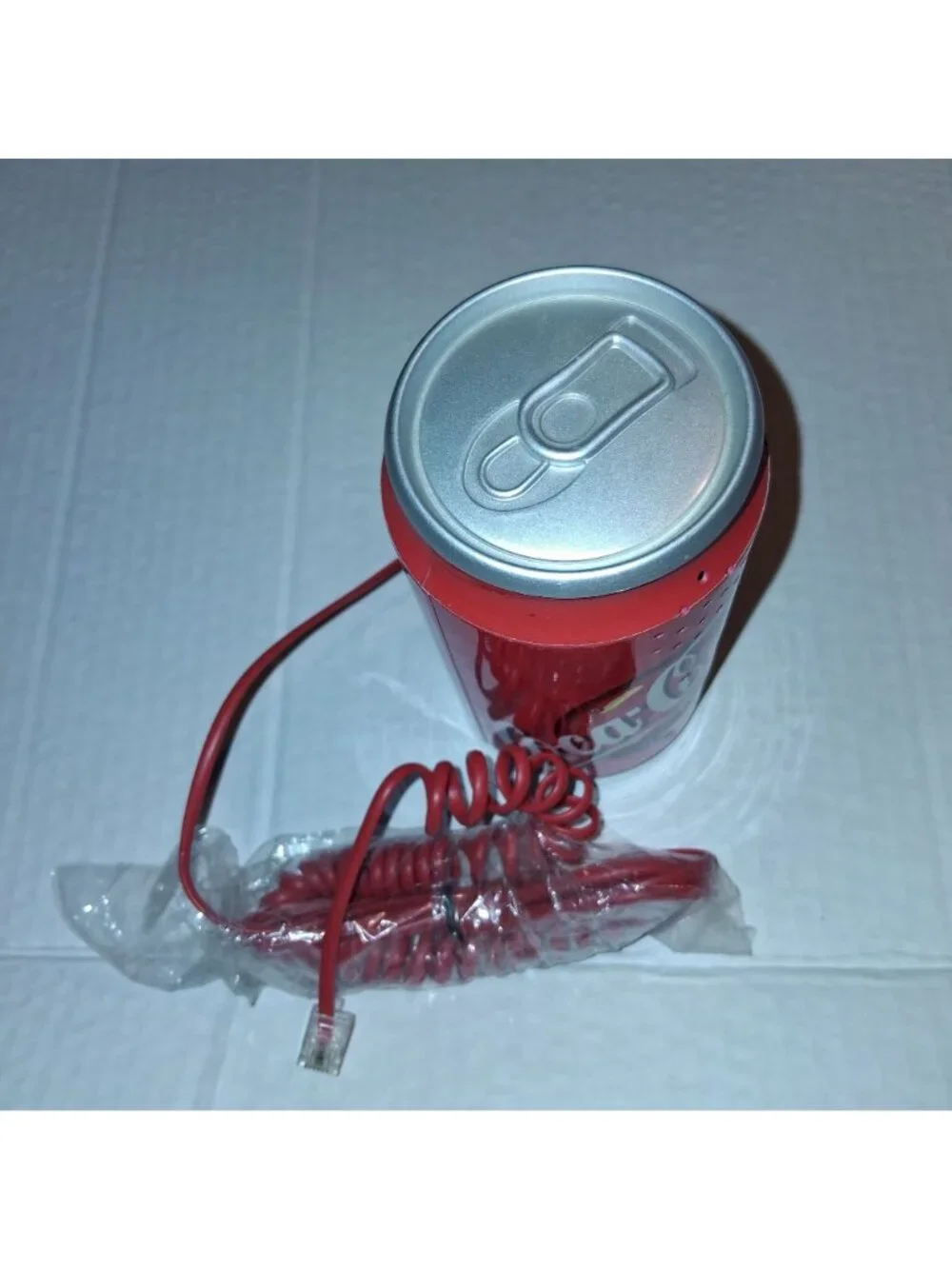 Coca-Cola Can Shaped Landline Phone push button/Dial Red Vintage Style